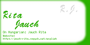 rita jauch business card